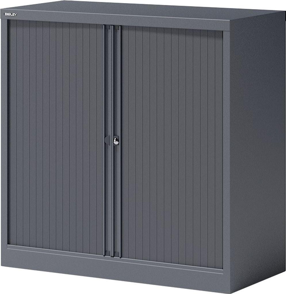 BISLEY Rollladenschrank Essentials Maße: 100 x 100 x 47 cm (B x H x T) Anzahl der Fachböden: 1 Fachboden