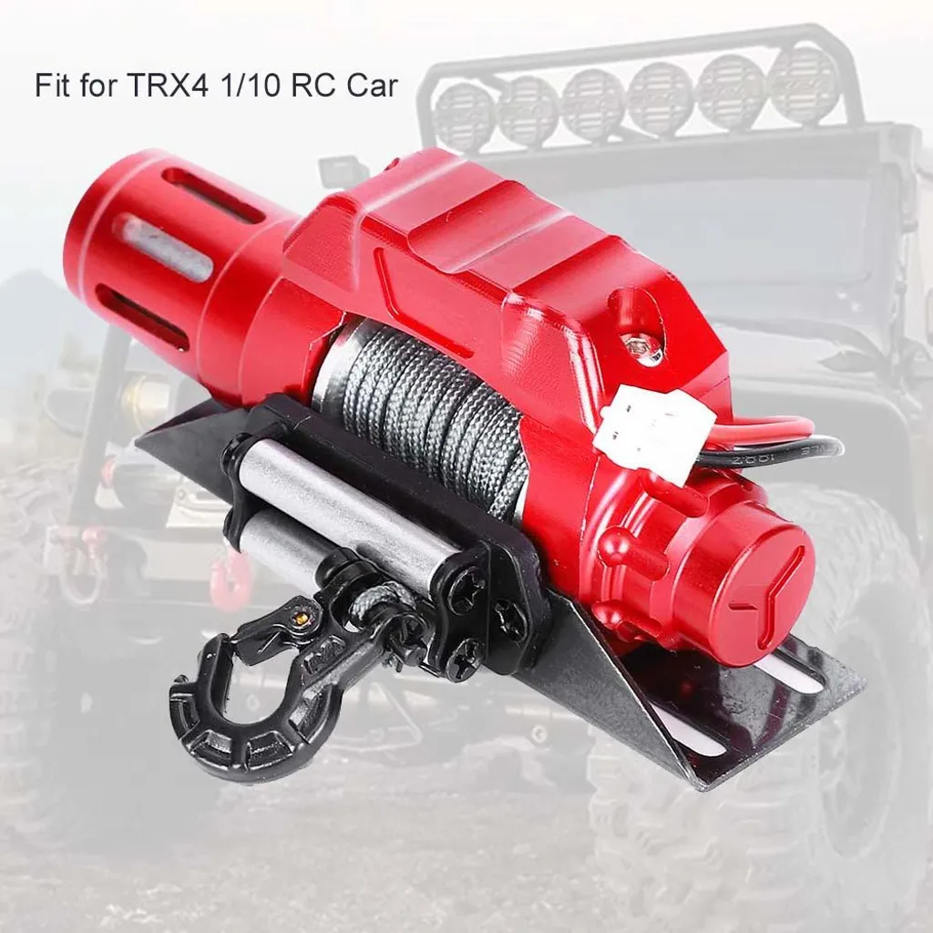 Accessoire Simulation RC : Treuil Électrique Métal pour Crawler 1/10 - 5