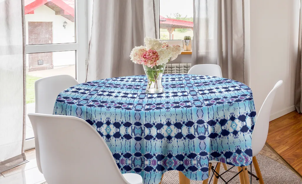 ABAKUHAUS Psichedelico Tovaglia, Colorful Ovale Motivi