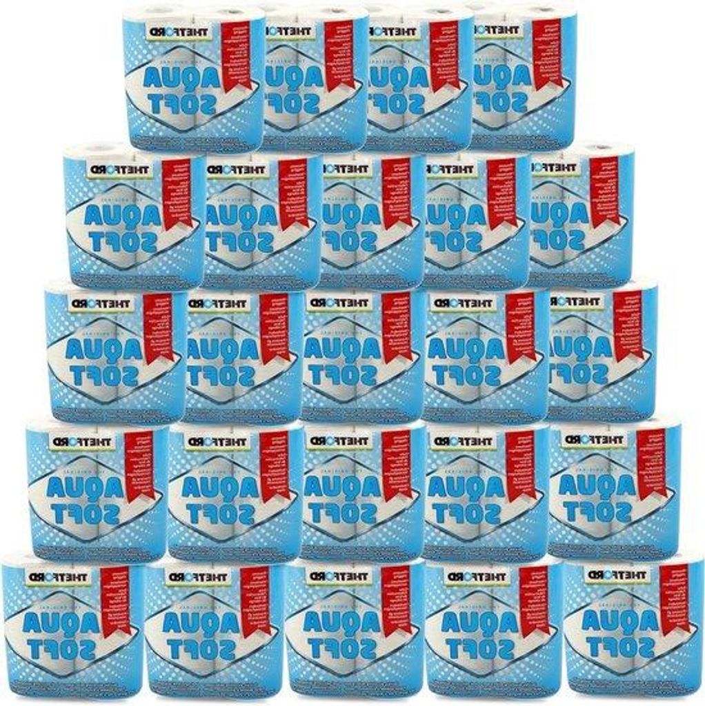 Hygienisches Camping-WC-Papier - Mobil Toilet - Schnell aufgelösend - 96 Blätter - Blau