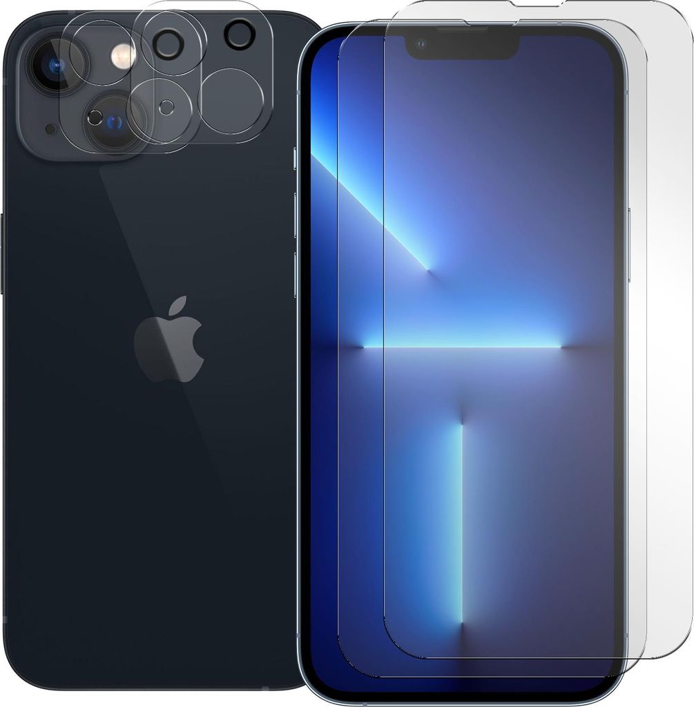 Vetro blindato per Apple iPhone 13 pellicola protettiva 2x Immagine del prodotto 