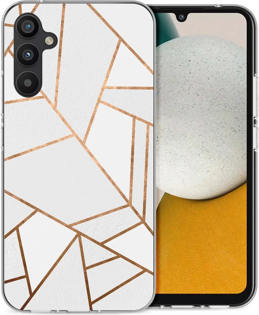 Cover Samsung A34 5G imoshion Design - Grafica Bianca Minimal Chic