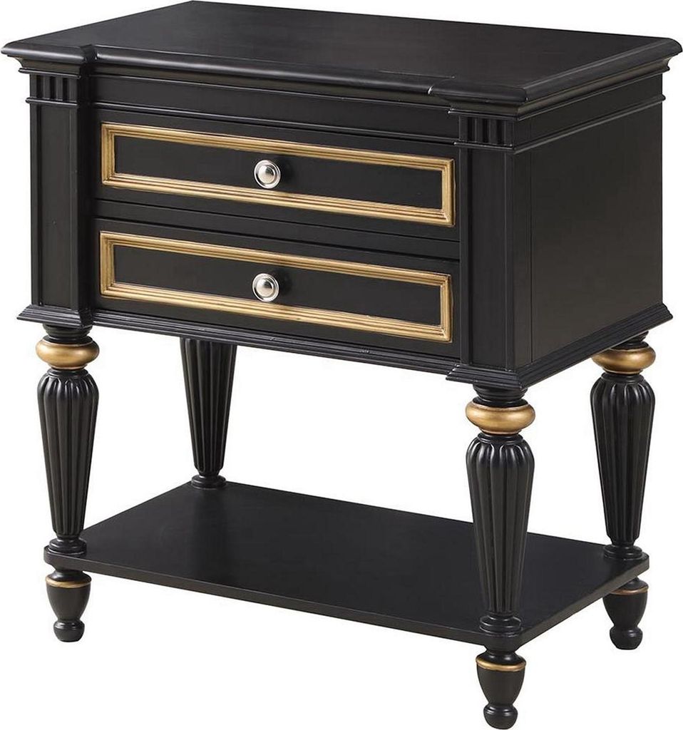 Nachttisch Grau Modern Design Möbel Holz Luxus Bestelltisch Tisch Schlafzimmer