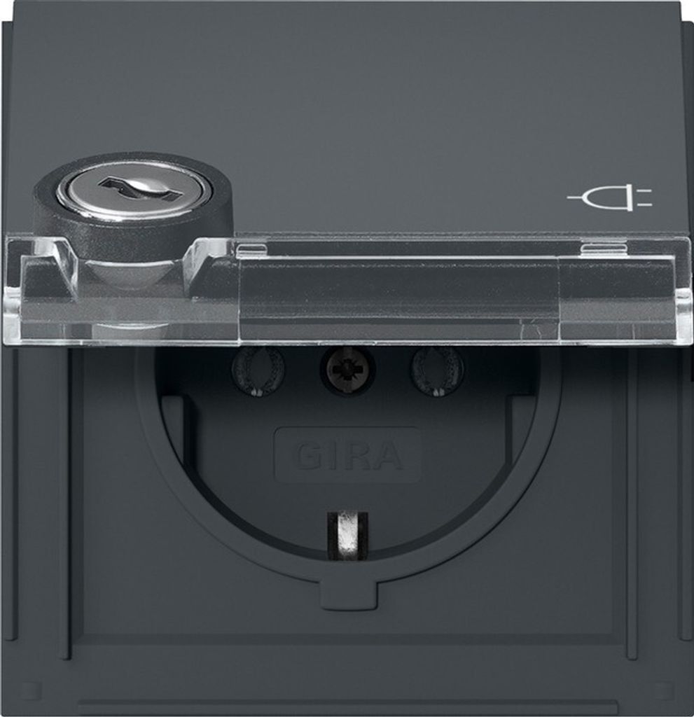 Gira SCHUKO KD SCHLOSS +BSF ANTHR. (446767 TX_44)
