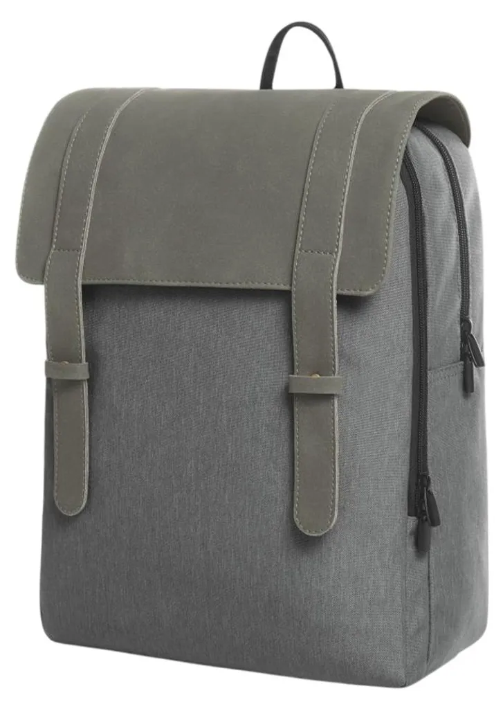 Sac à dos ordinateur gris contre les chocs et le désordre urbain Halfar