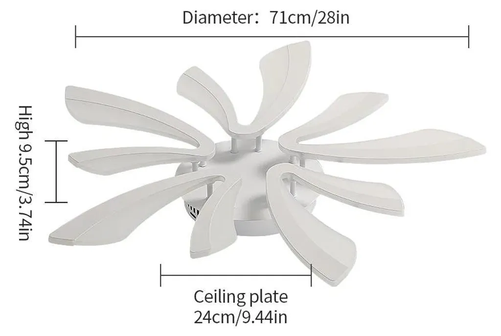Plafonnier LED 48W Blanc à Intensité Réglable avec Télécommande 45cm - 3