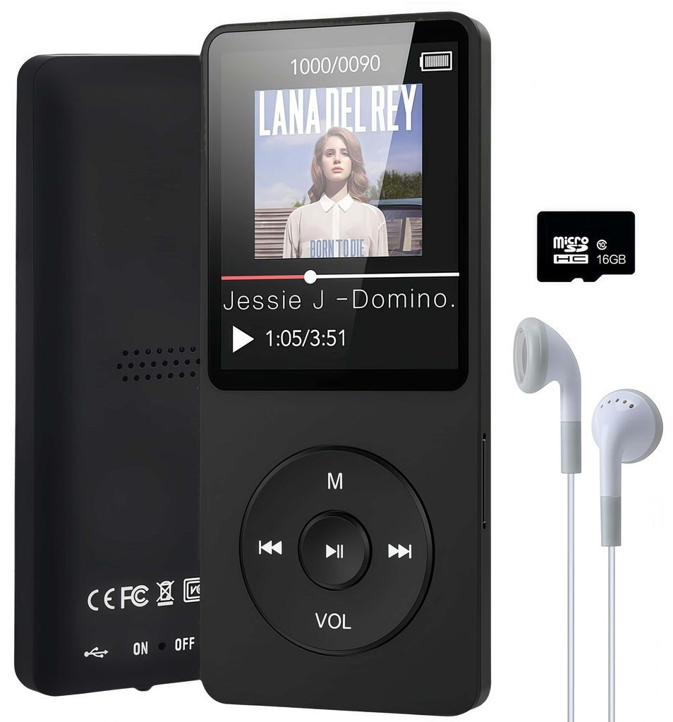 16GB MP3 Musik Player, Bluetooth 5.3 HiFi-Sound Produktbild 