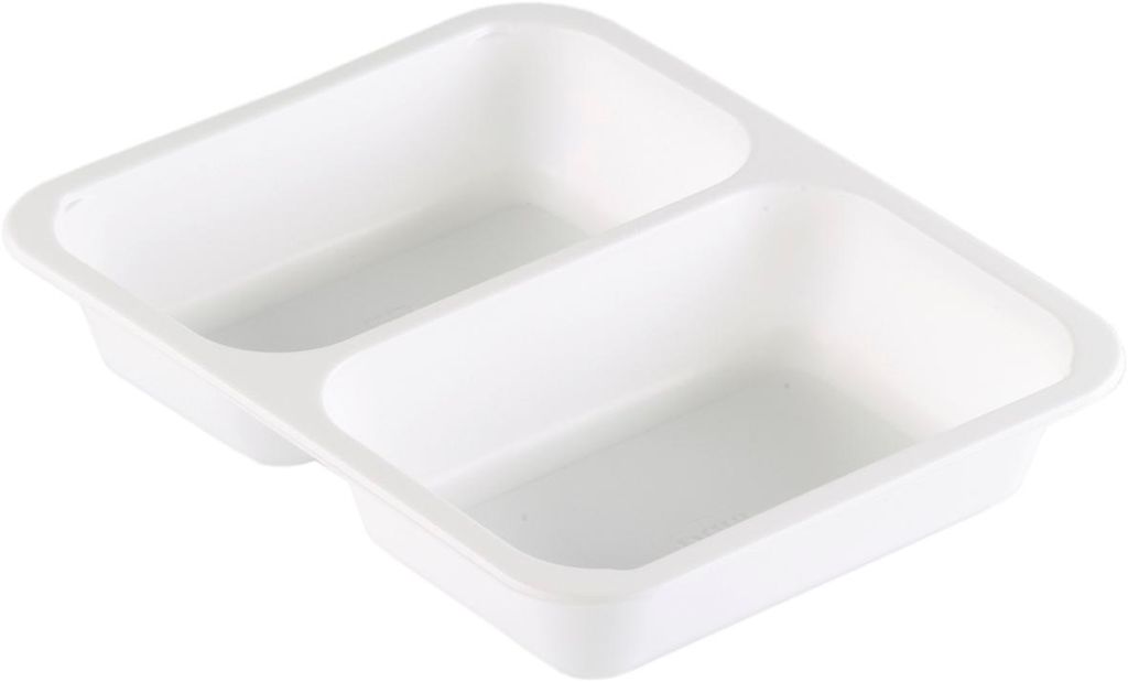 216x DUNIFORM PP-Schale Caterline 227 x 178 x 40 mm Weiß 2-Teilung