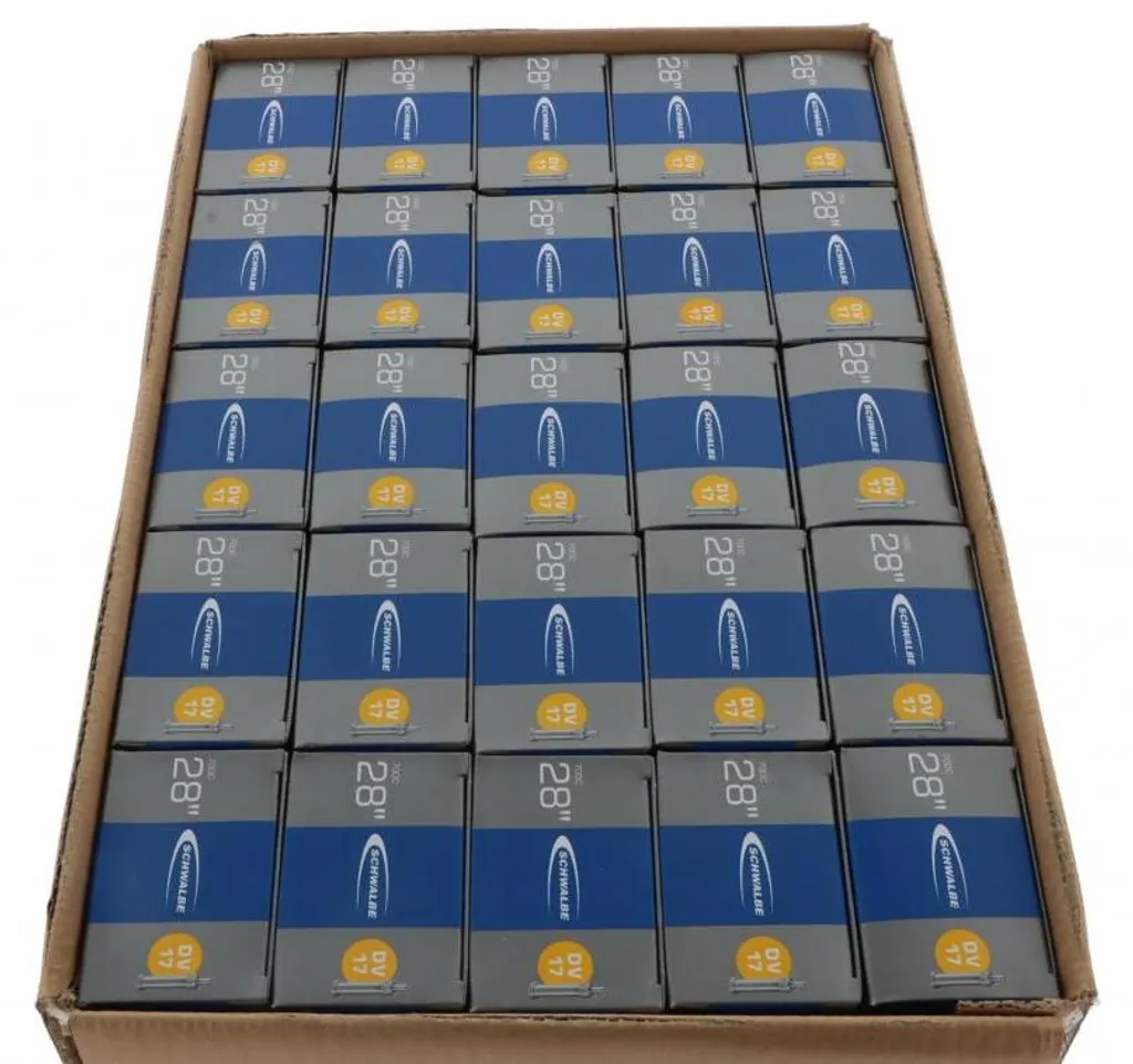 Chambre à air anti-fuite Schwalbe DV17 28 pouces valve Dunlop 40 mm