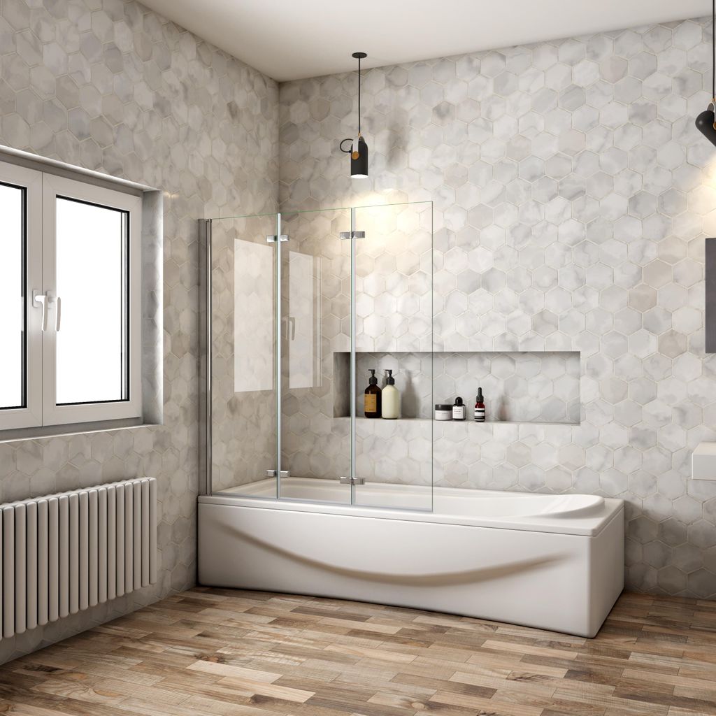 AICA 120cmx140cm Badewannenaufsatz 6mm NANO ESG-glas Produktbild 