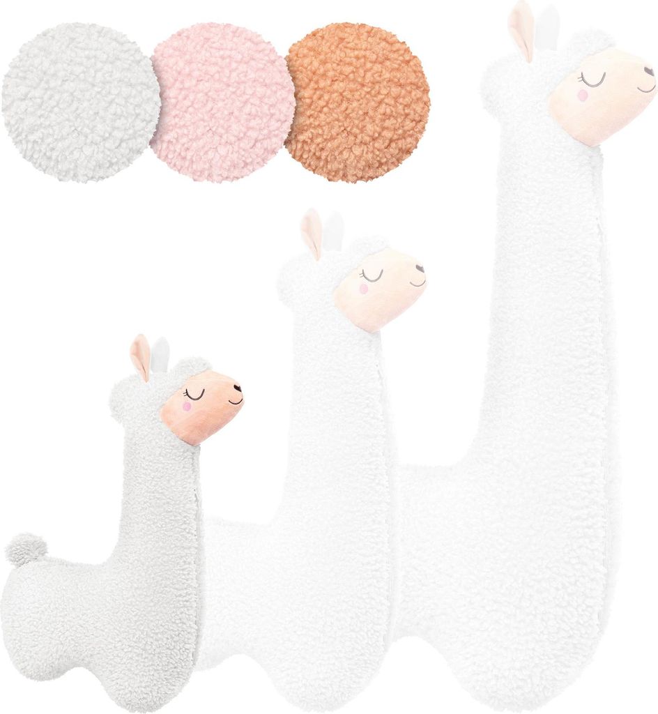 Engelshof Alpaka Seitenschläferkissen Kuscheltier Weiß 75cm Produktbild 