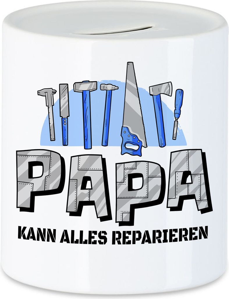 Papa Kann Alles Reparieren Spardose Spruch Vatertag Geschenkidee Bester Papa