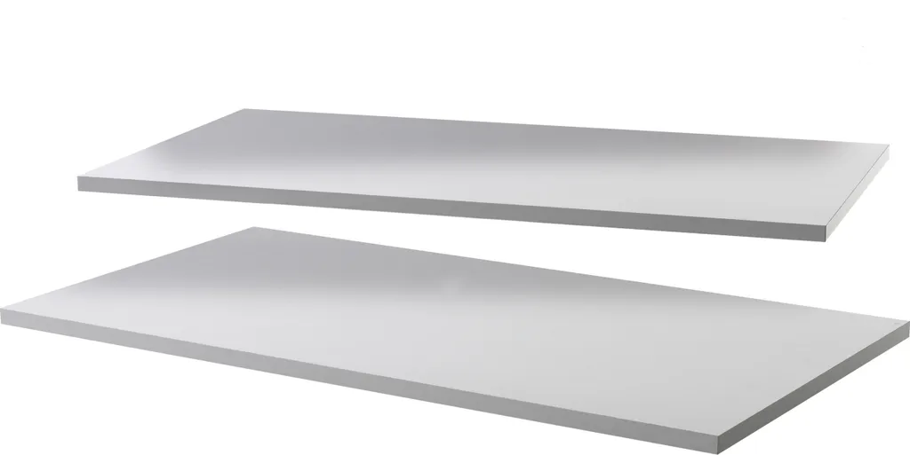 Aménagement Dressing : Tablette Blanche 119 cm pour Armoire et Placard
