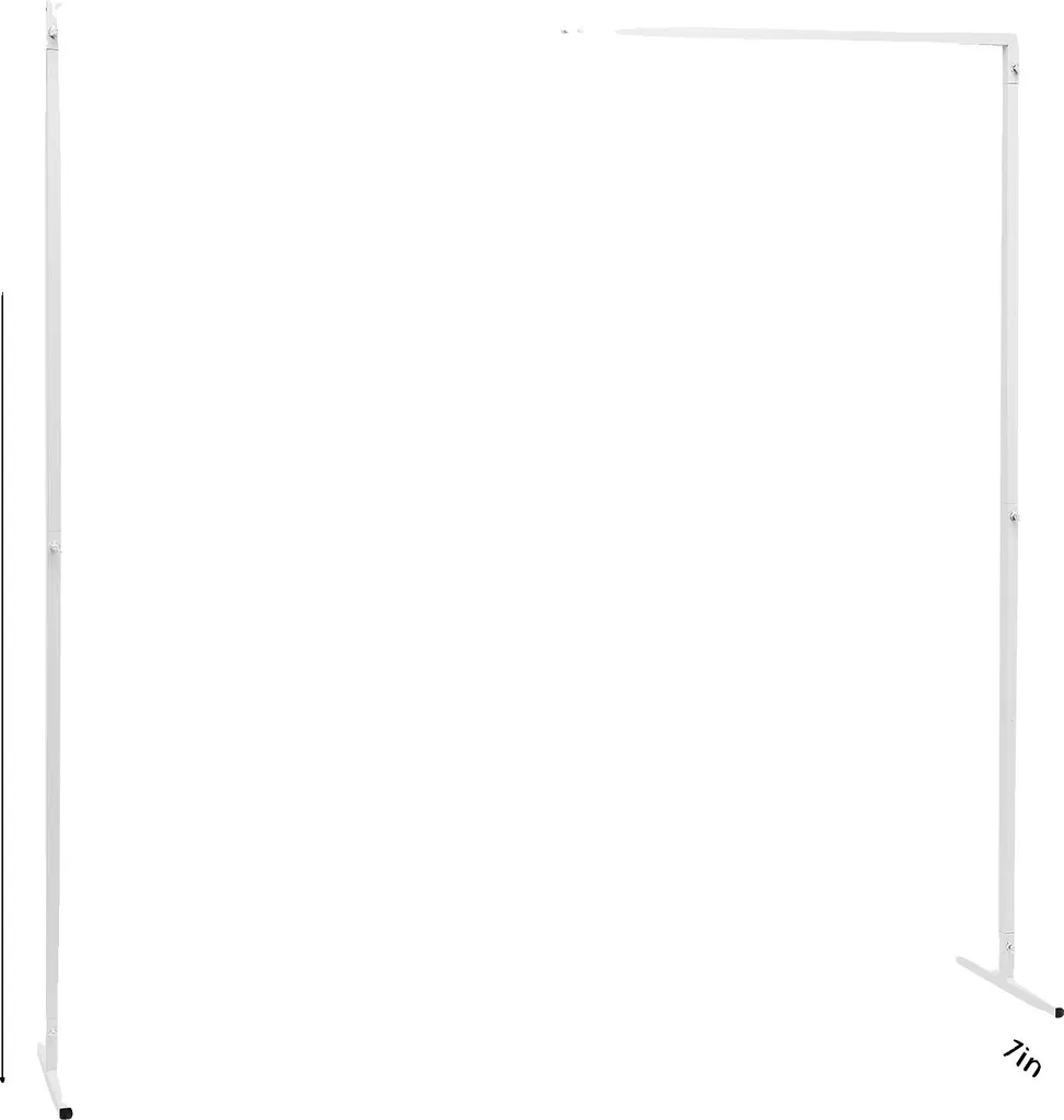 Cornice per arco nuziale, altezza regolabile, struttura in metallo resistente, BIANCO