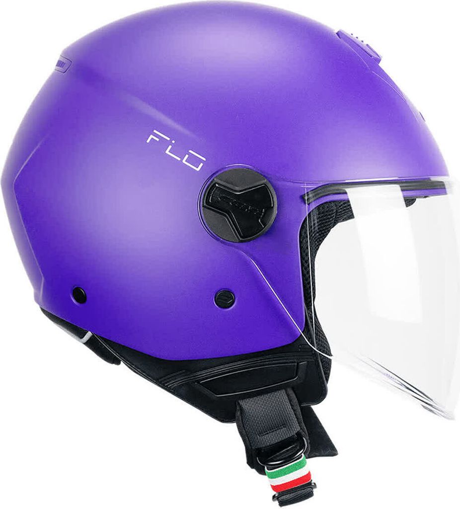 Jet Helm CGM 167A FLO Mono Mattlila Langes Visier größe M1