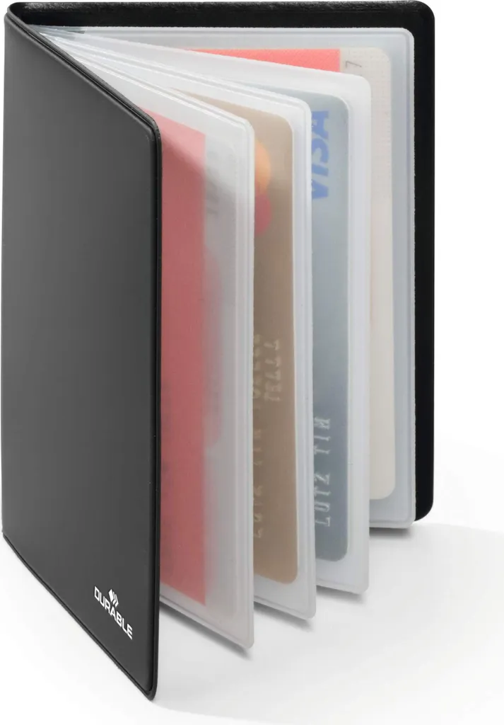 Porta Carte di Credito RFID DURABLE 230958 Grigio - Protezione 8 Carte