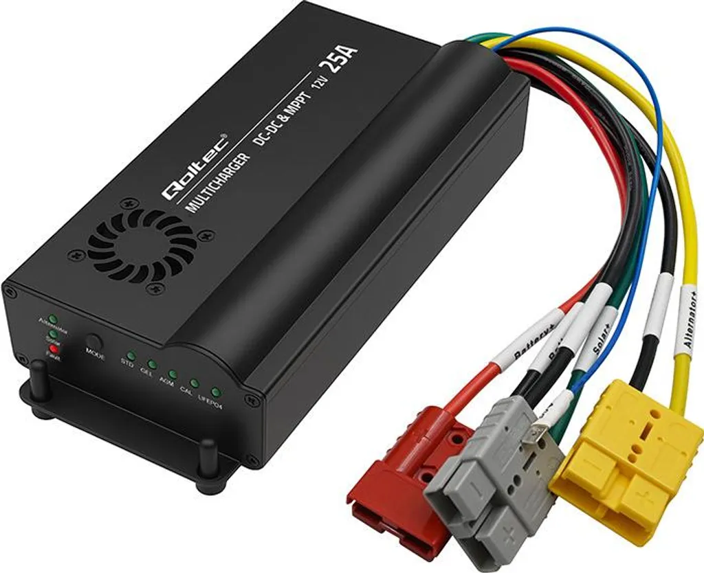 Chargeur Qoltec 12V DC DC avec contrôleur MPPT 25A pour LiFePO4