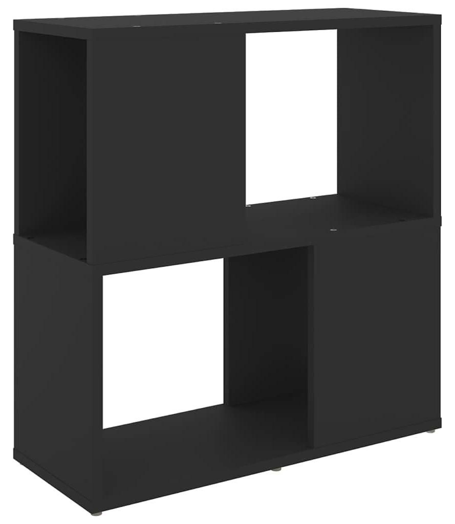 vidaXL Bücherregal Schwarz 60x24x63 cm Holzwerkstoff Produktbild 