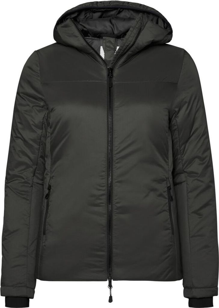 HAKRO Damen Kapuzen-Thermo-Loftjacke #289 Gr. M karbongrau