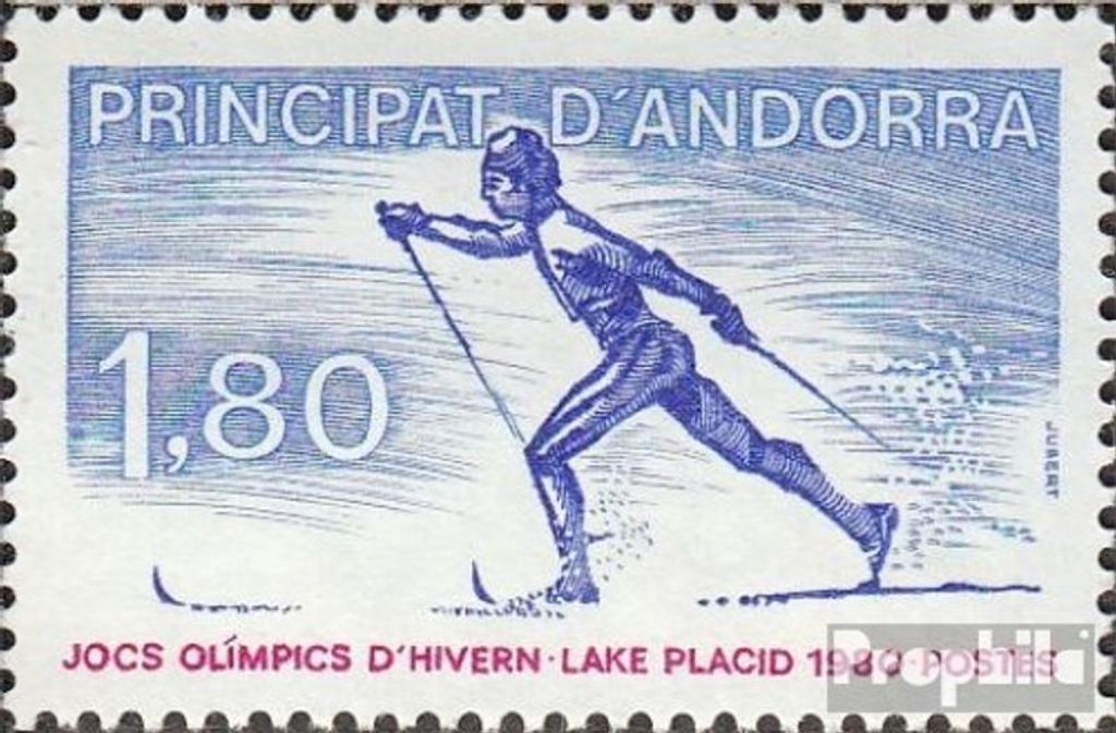 Briefmarken Andorra - Französische Post 1980 Mi 304 (kompl.Ausg.) postfrisch Winterspiele