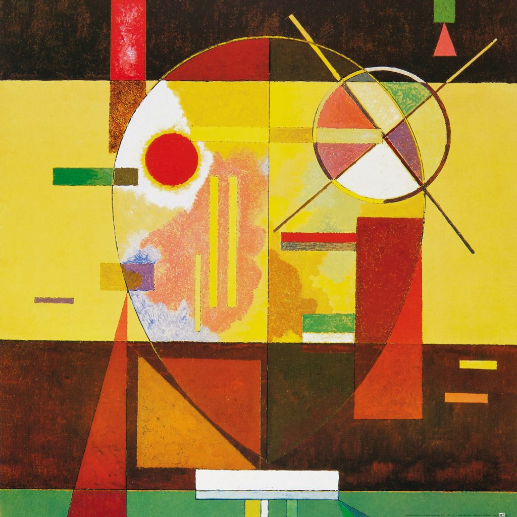 Wassily Kandinsky Kunstdruck Bild - Zersetzte Spannung, 1930 (70 x 70 cm)