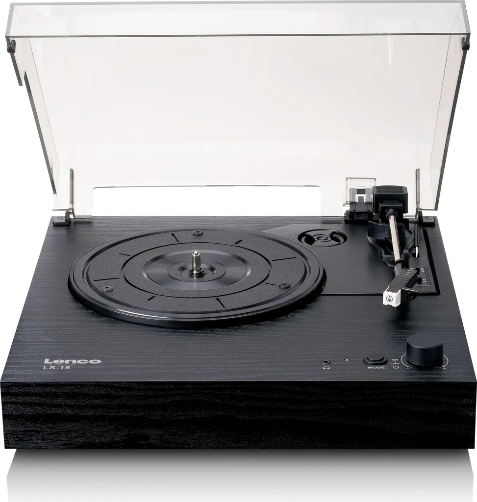 Tourne-disque Bluetooth Lenco LS-15BK avec Enceintes Stéréo Intégrées Noir