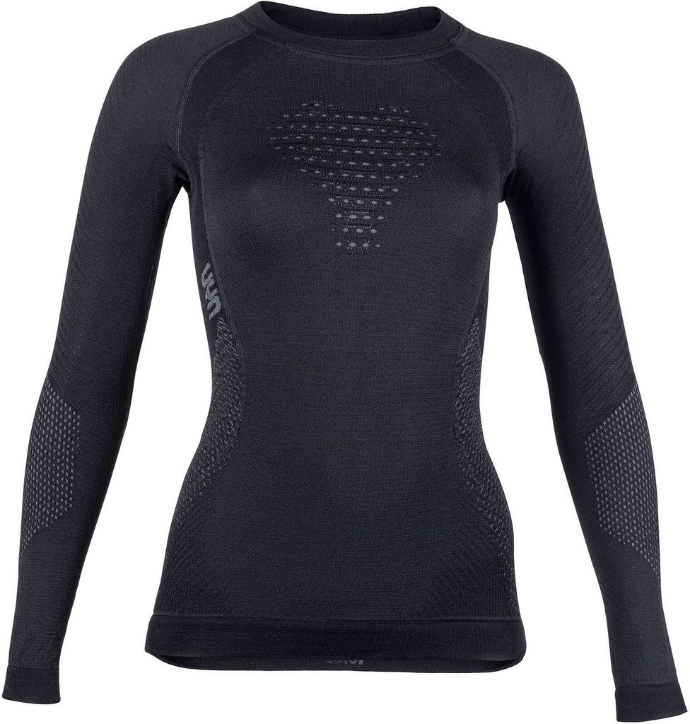 UYN Fusyon Winter langarm Funktionsshirt Damen black/anthrazit/anthrazit L/XL