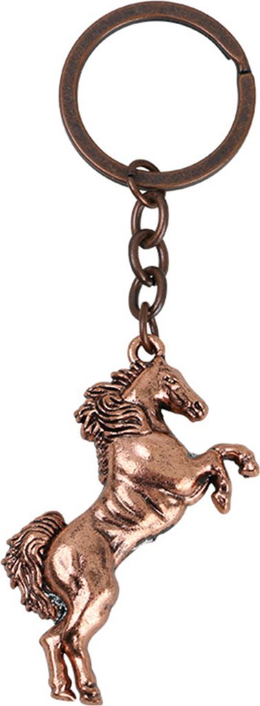 Schlüsselhalter, leicht zu tragen, hohe Härte, 5 Farben, Pferde-Schlüsselanhänger, Zubehör für Rucksack-Rote Bronze
