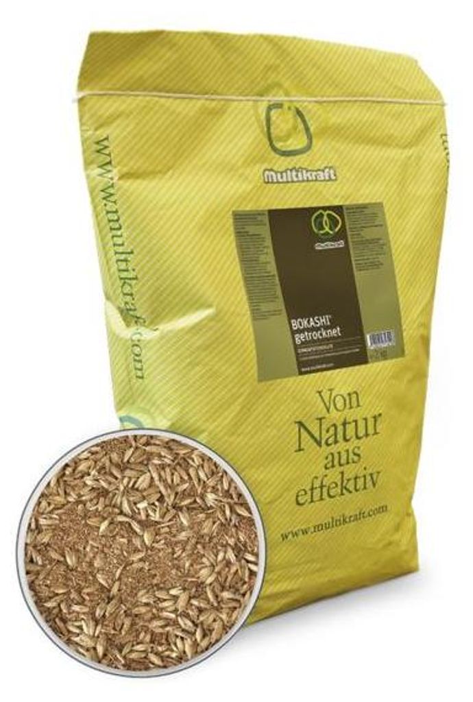 Multikraft Bokashi getrocknet 2kg Fermentiertes Weizenkleie-Substrat zur Fermentation von Biomüll