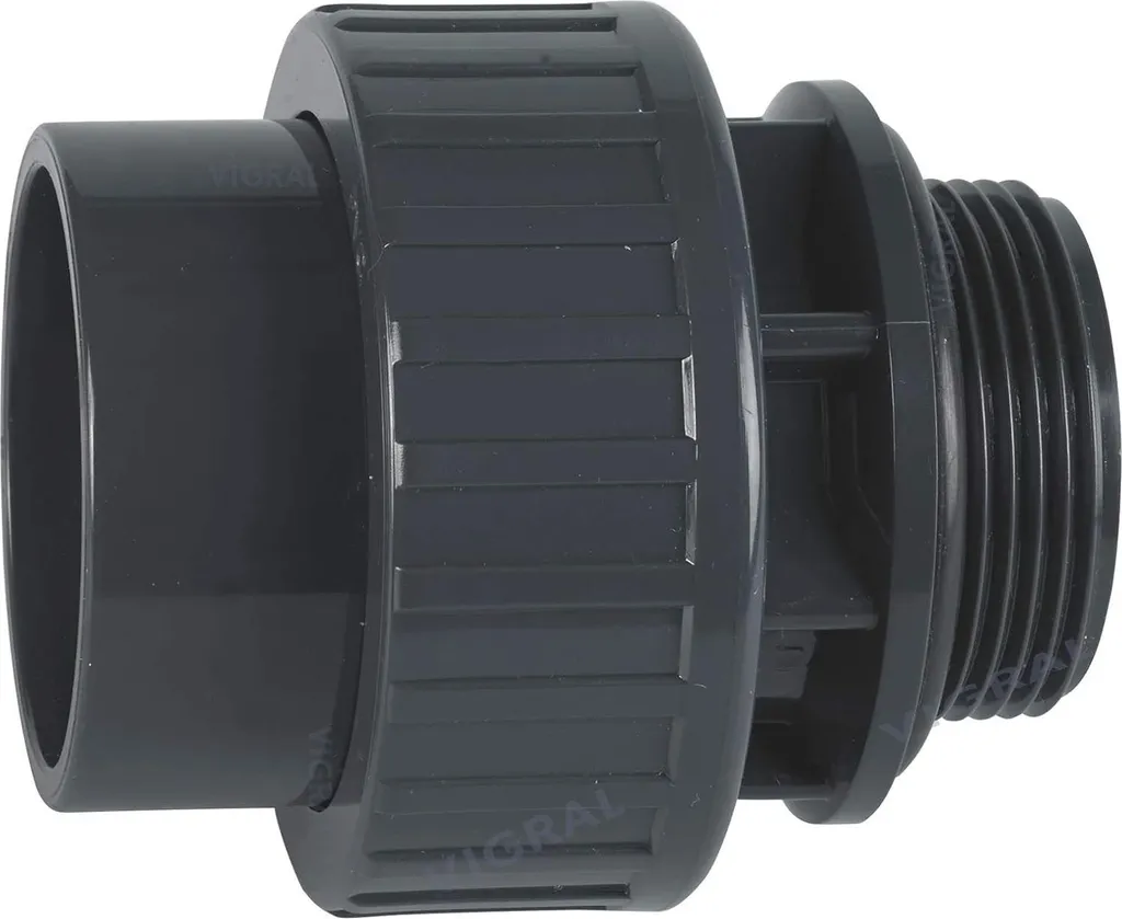 Raccord PVC 50mm Coude Té à Visser avec Joint Torique Étanchéité 2"