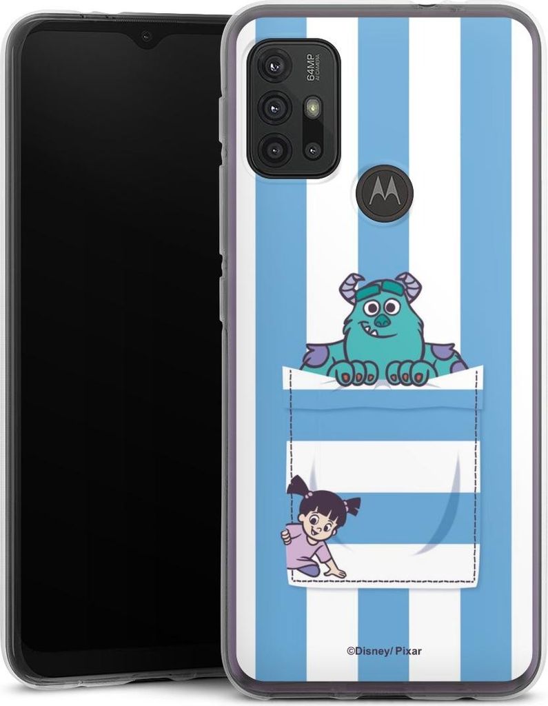 DeinDesign Handyhülle für Motorola Moto G30 Silikon Hülle Case Smartphone Schutzhülle Disney Pixar Fanartikel Die Monster AG