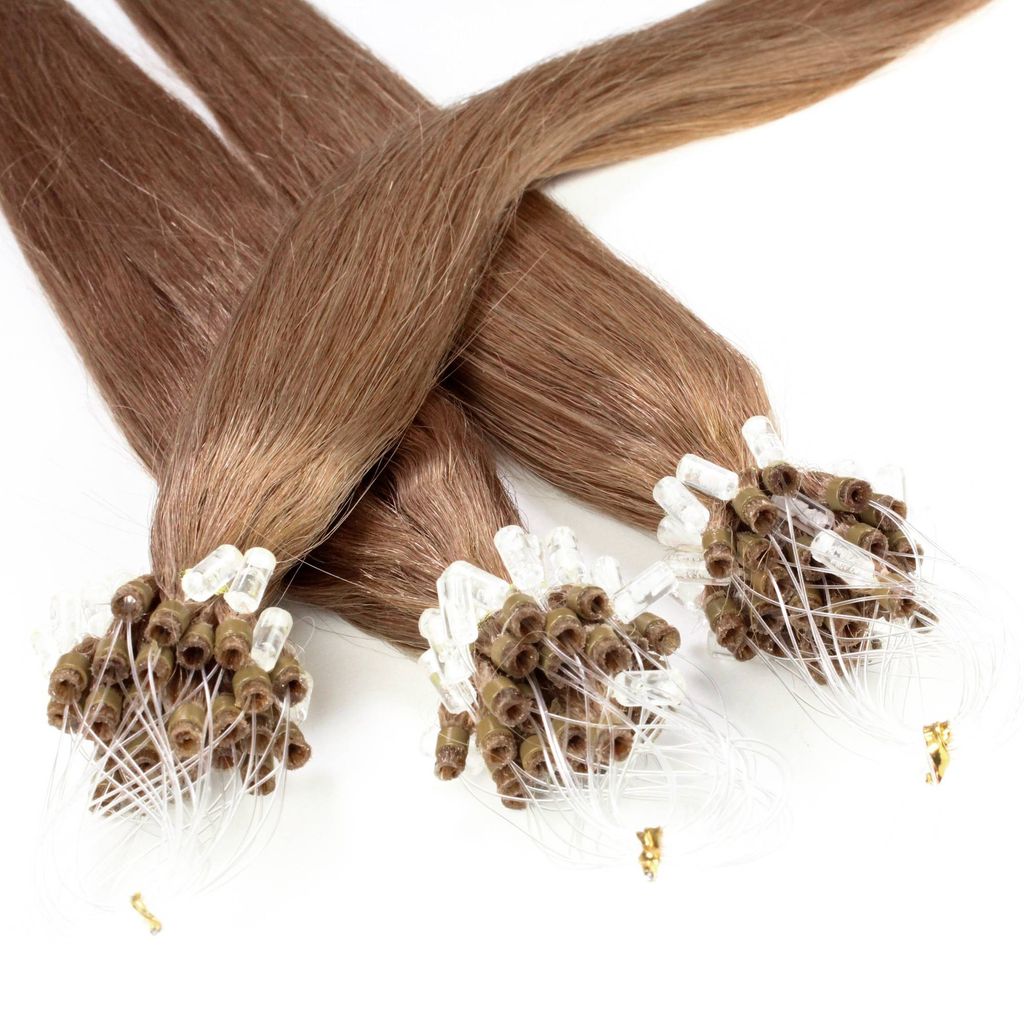 hair2heart Microring Extended capelli umani lisci - 25 Immagine del prodotto 