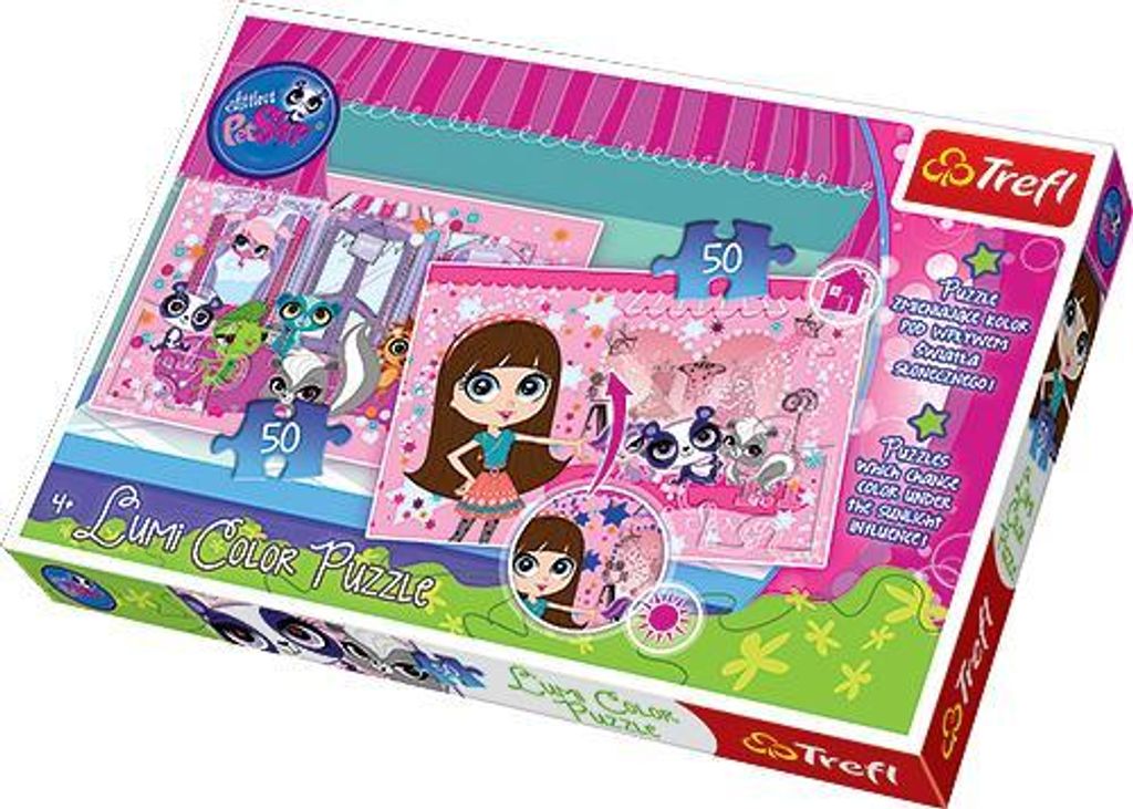 Littlest Pet Shop Lumi Color 2 in 1 Puzzle - 2 x 50 Teile