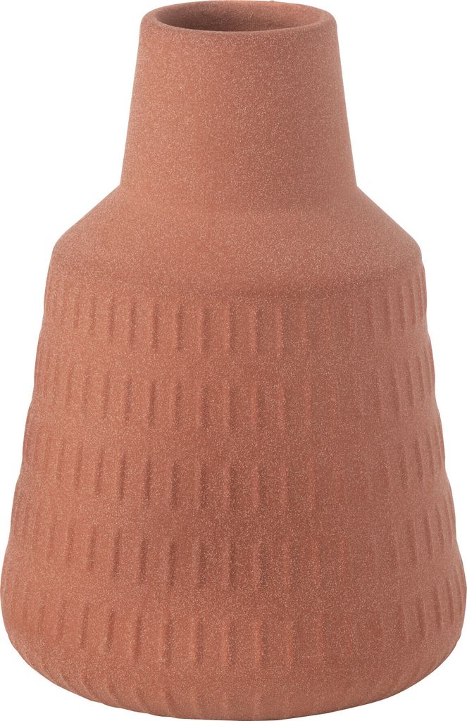 J-Line Vase Ria Skulp Porzellan Terras
