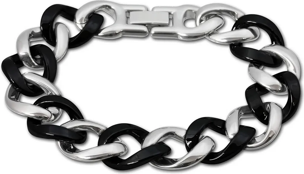 Bracciale Amello Armatura Ceramica Nera e Acciaio ESAX18S0 Donna