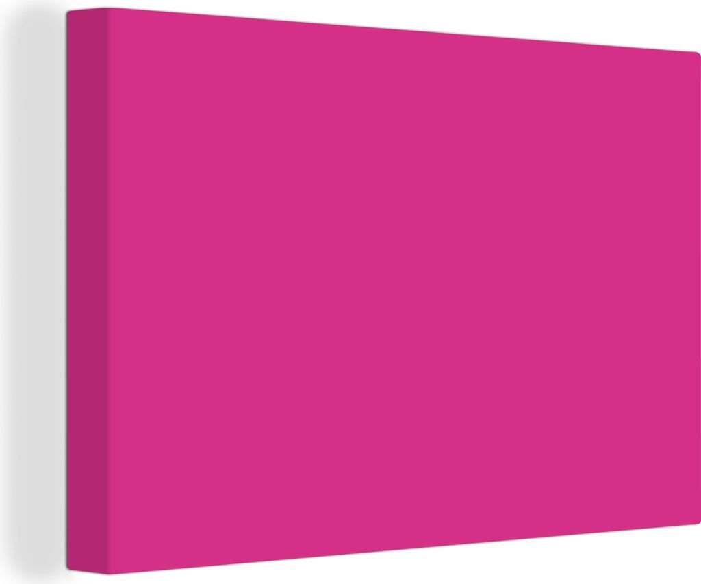 MuchoWow - Leinwandbilder - Fuchsia - Neon - Farben, Wandbild, Wanddeko Bilder Wohnzimmer, 60x40 cm