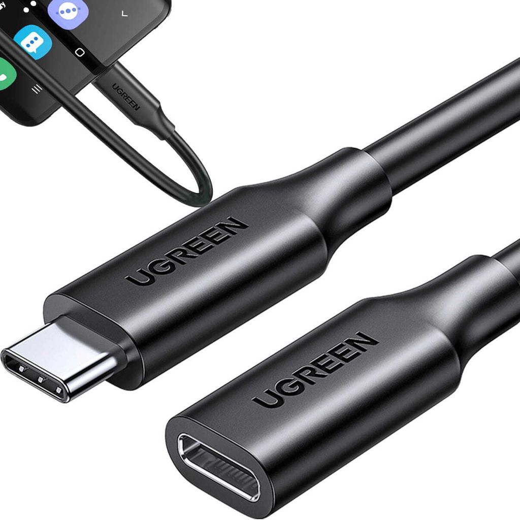 Ugreen Typ-C-Stecker auf Typ-C-Buchse Verlängerungskabel, Produktbild 