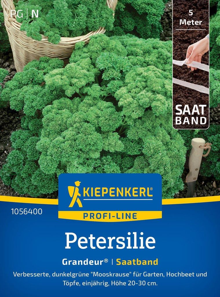 Kiepenkerl Saatband Petersilie Grandeur Petroselinum crispum 5 lfd. Meter