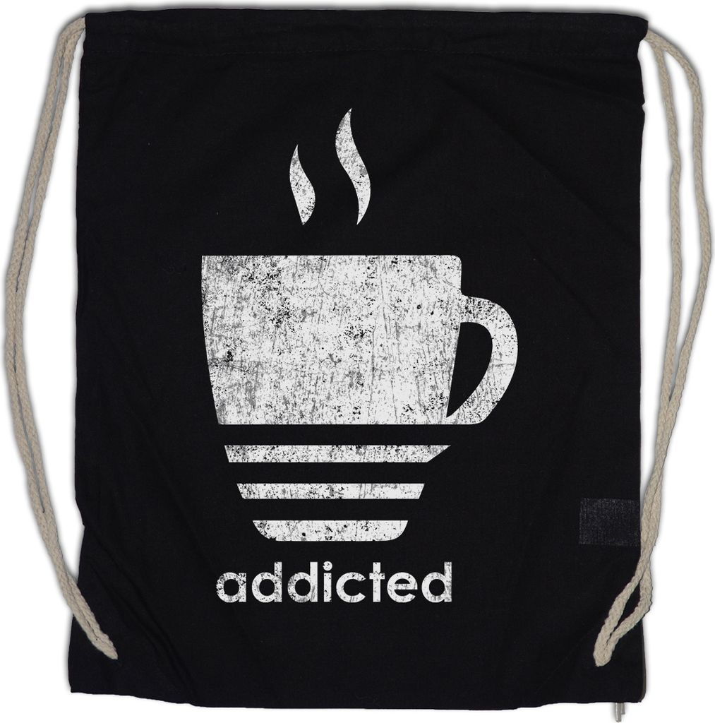 Urban Backwoods Coffee Addicted, Turnbeutel, Farbe: Schwarz