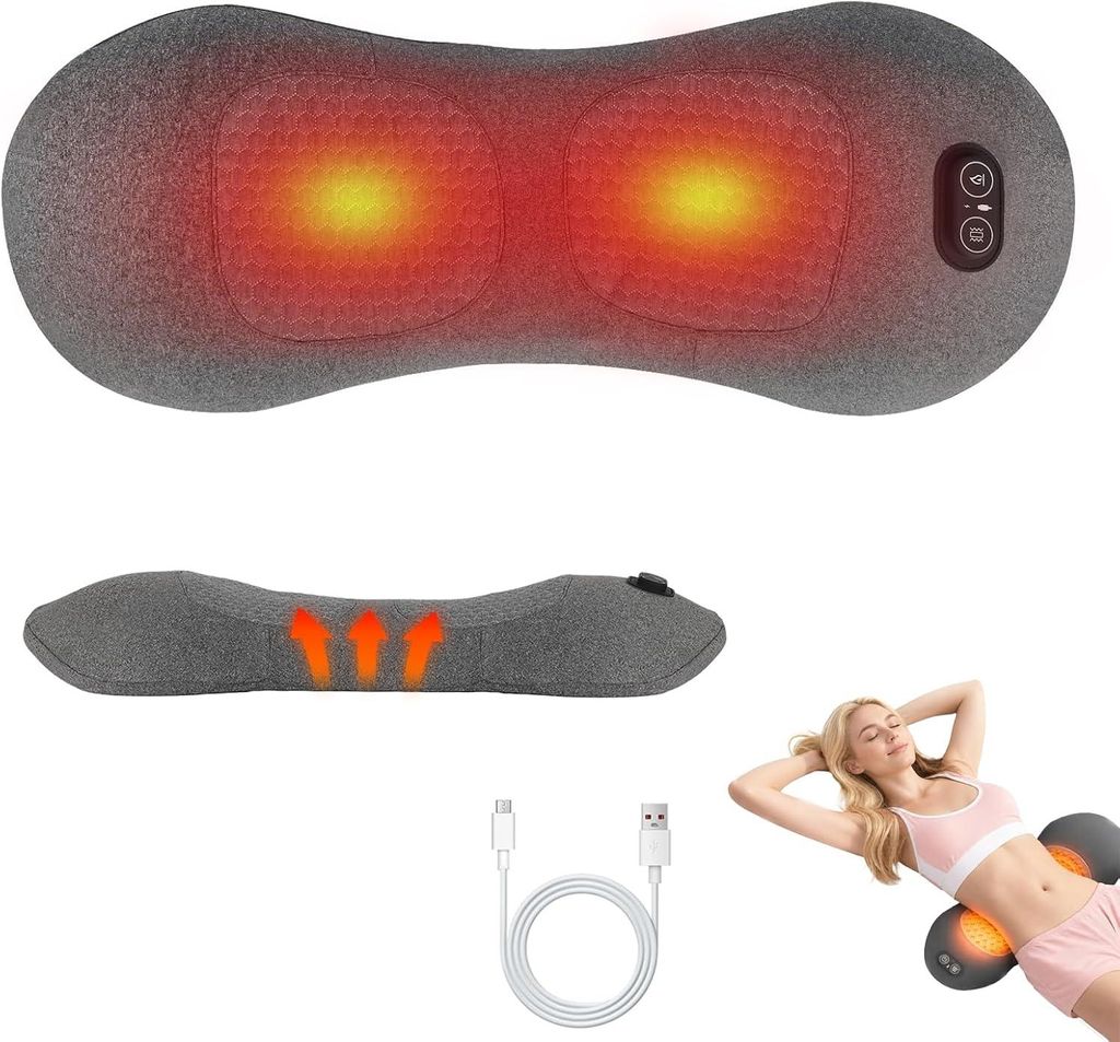 3-in-1 Rückenmassagegerät mit Traktion, Vibration & Wärme – Produktbild 