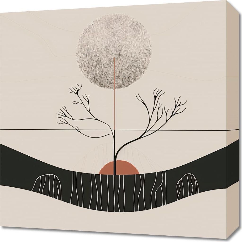 Bild 50x50cm Wintermond