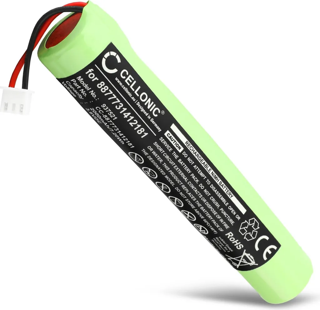 CELLONIC, Batteria per Aspirapolvere compatibile con HURRICANE Spin Scrubber, 8877731412181 (3.6V, 2000mAh)