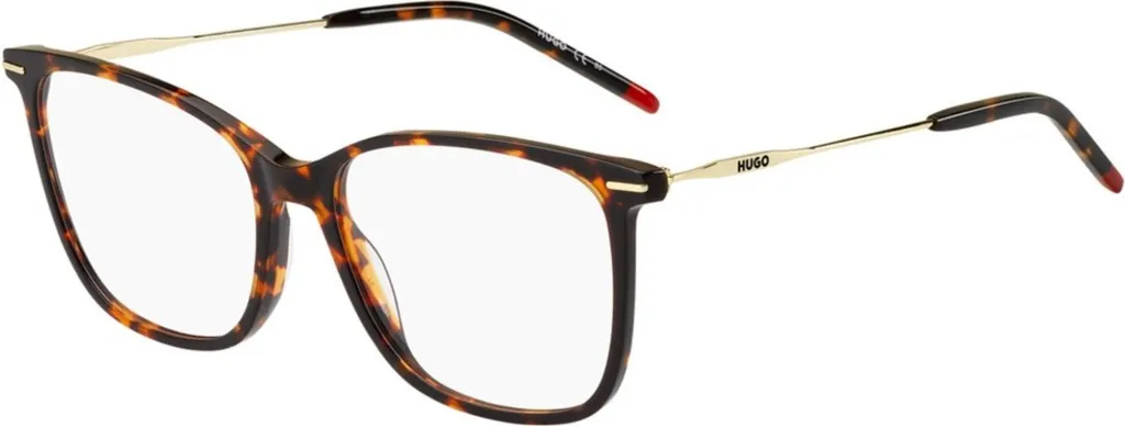 Lunettes de vue Hugo Boss HG1214 086 monture rectangulaire homme havane