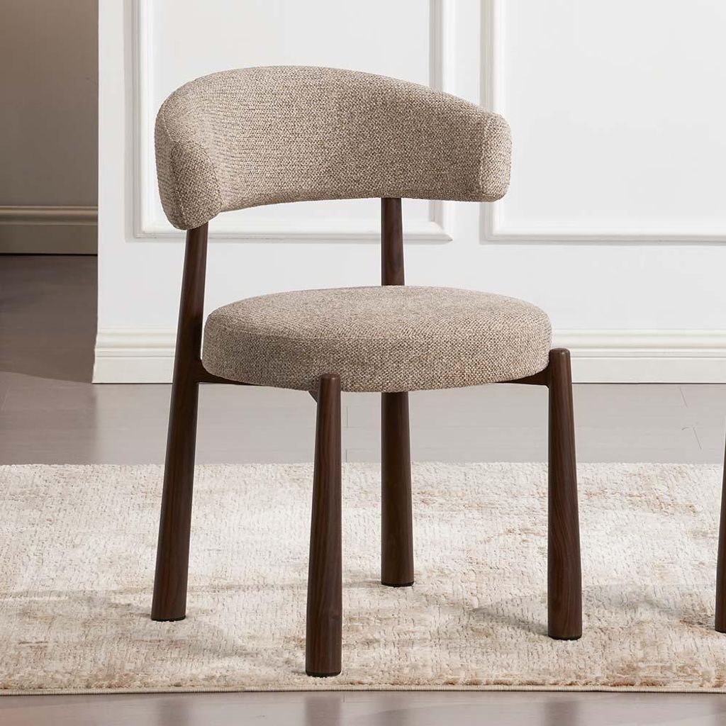 Milton & Oldbrook Esszimmerstuhl Durres Sand - Walnuss Produktbild 
