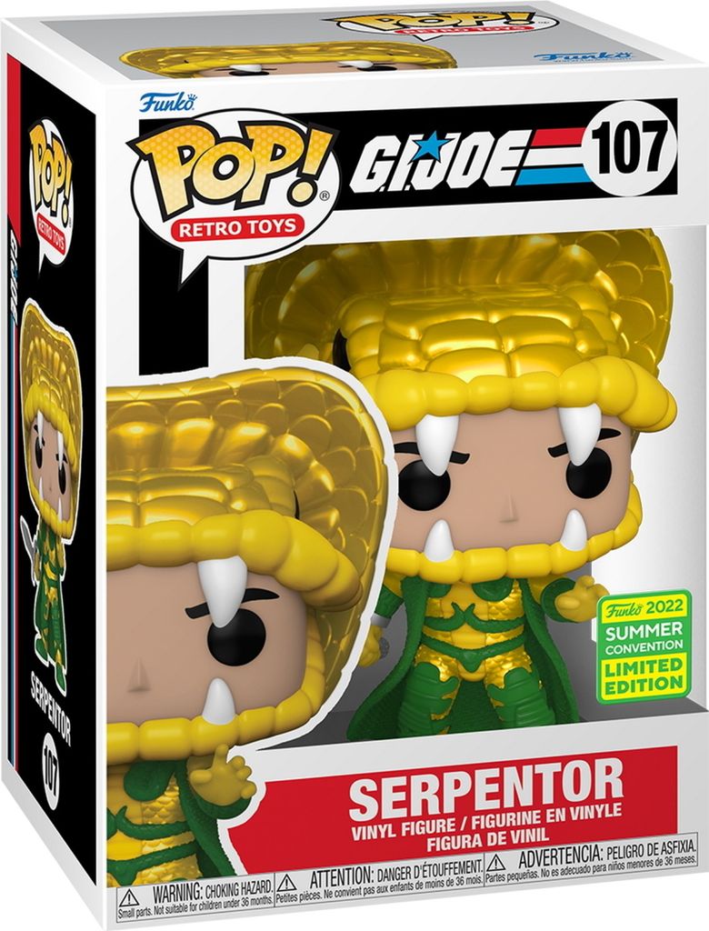 G.I. Joe - Serpentor 107 2022 SDCC - Funko Pop! - Vinyl Figur
