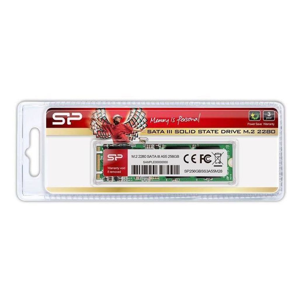 Silicon Power M.2 2280 A55, 256 GB, Half-slim, 560 MB/s Zdjęcie produktu 