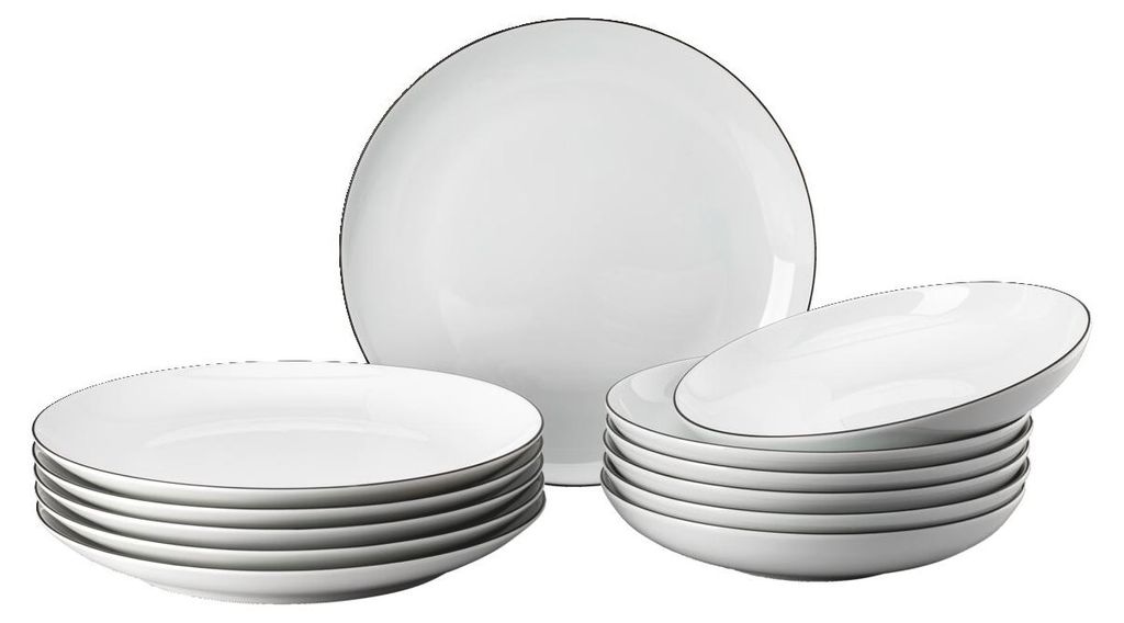 THOMAS Cucina-Basic Colori Black Dinner-Set 12-tlg im Zdjęcie produktu 