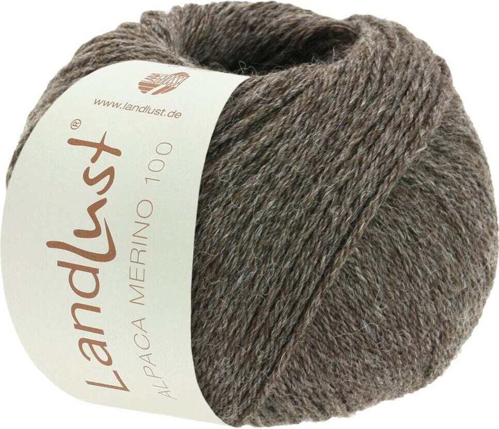 Lana Grossa - Landlust Alpaka Merino 100 0305 graubraun Produktbild 