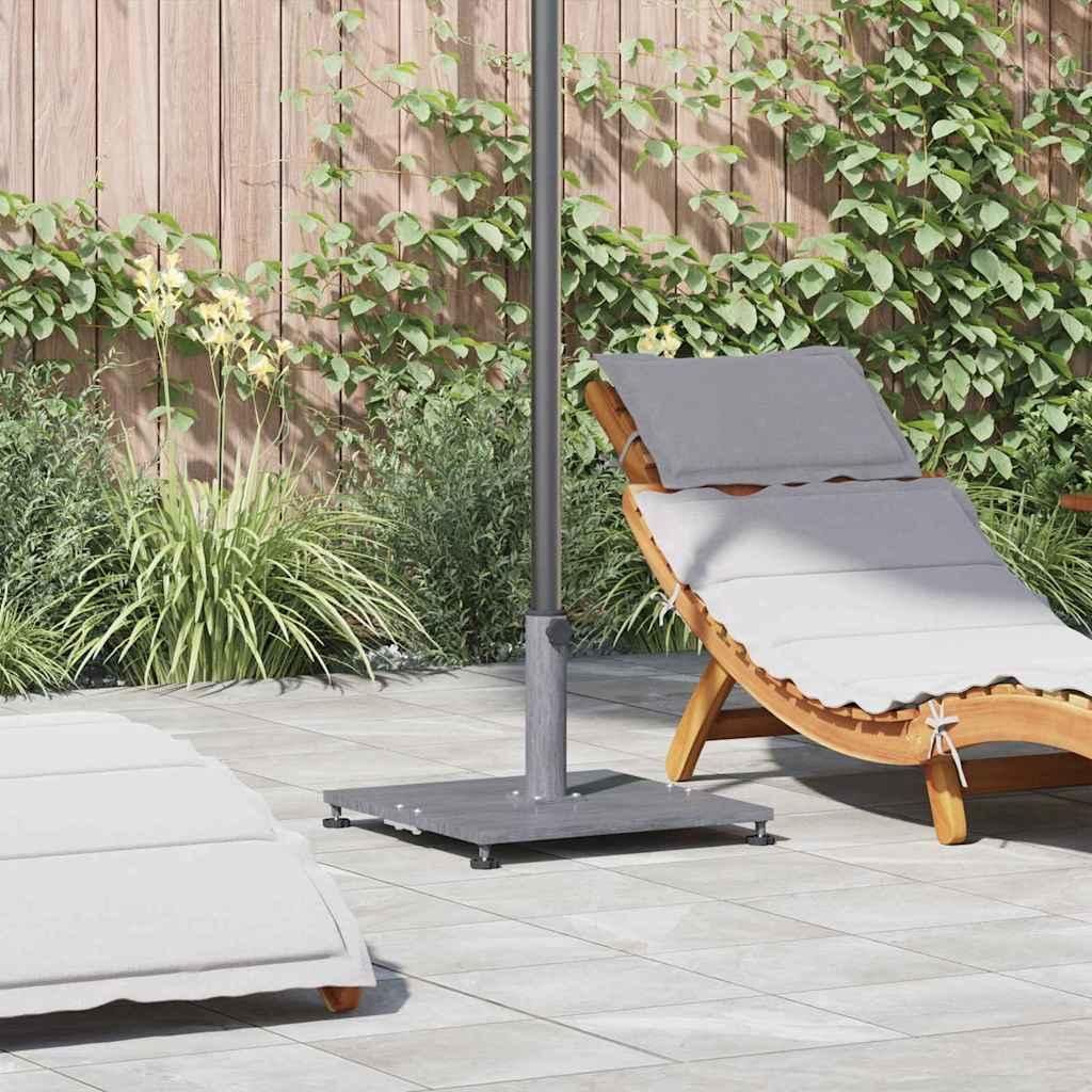 Möbel Sonnenschirmständer für den Außenbereich Dunkelgrau Holzlook - Sonnenschirmständer 42009945