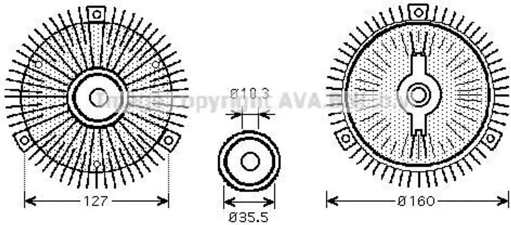 Embrayage de Ventilateur PRASCO MSC409 pour Mercedes Classe E W124 S140